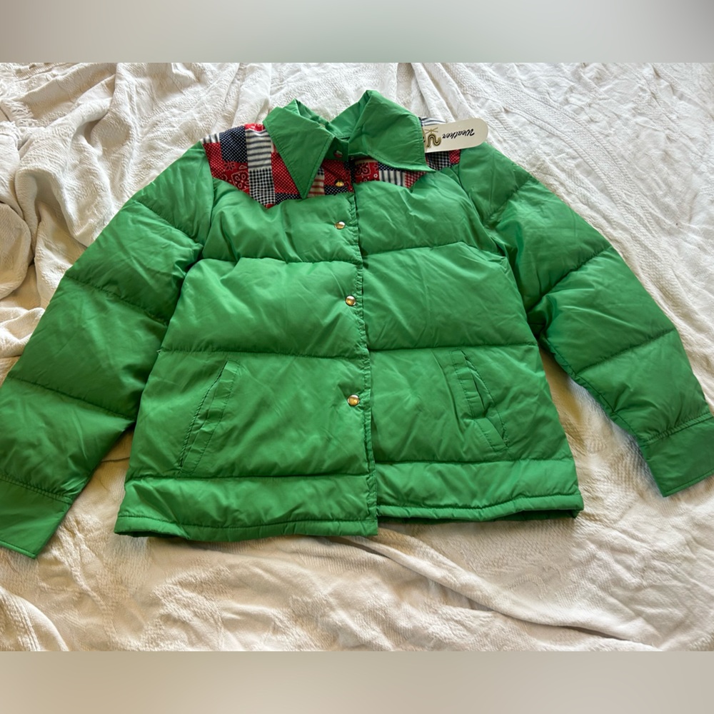 Vintage Weather Watch puffer jacket .New old stock .Size L